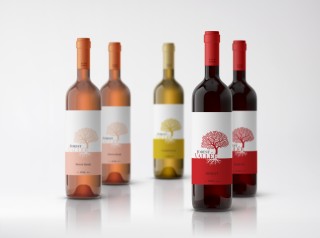 Bottles of Forest Vallée wine